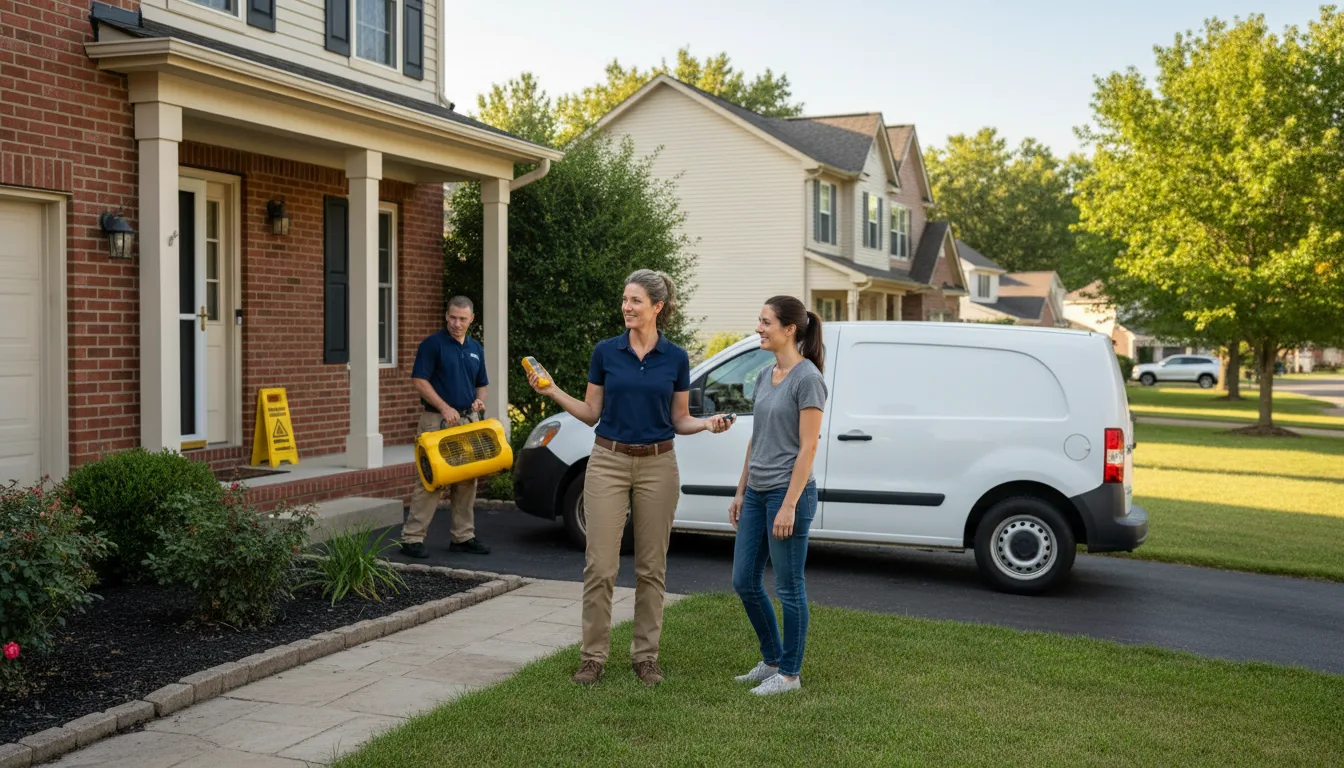 Residential water damage restoration in Avon, MS